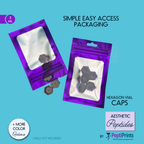 Hexagon Shaped Peptide Vial Cap Covers • Brand Color Aligned Vial Lids • Reusable Vial Cover • Silky Hexagon